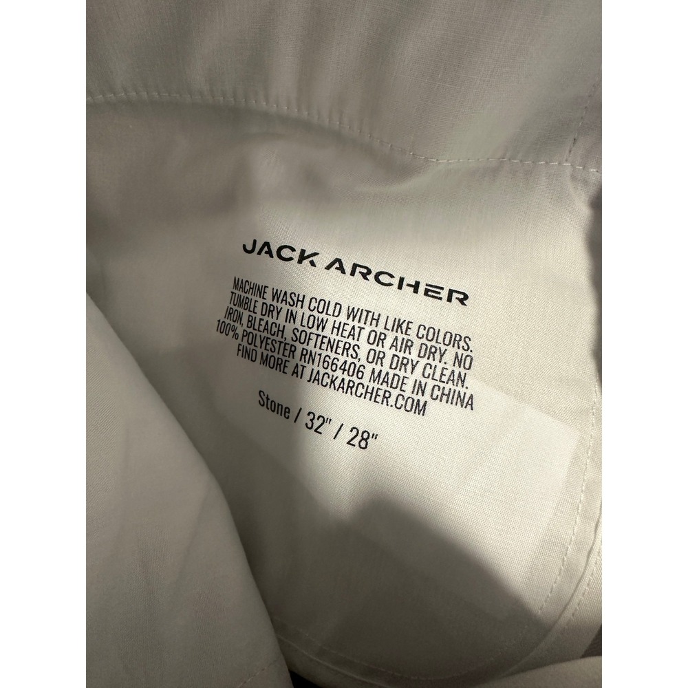 Jack Archer Jetsetter Tech Pants 32 x 28 Stone Golf Travel Performance Stretch - Picture 10 of 11